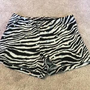 Zebra Sequin Dance Spandex